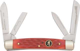 Browning Knives Red Pick Bone Congress Pocket Knife 184  
