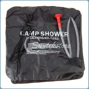   10Gal Solar Heating Camp Shower Bathe Water Carry Bag Heater  