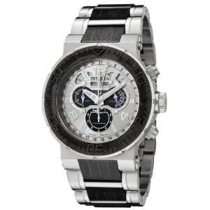   Stainless Steel and Black Polyurethane Watch Invicta Watches