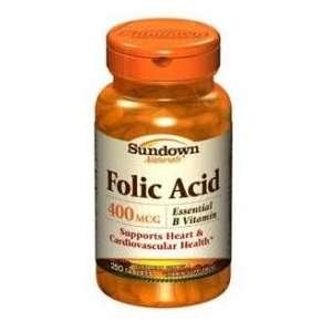  Sundown Folic Acid Tabs 400 Mcg 250 Health & Personal 
