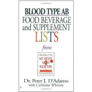  Blood Type AB Food, Beverage and Supplemental Lists [Mass 