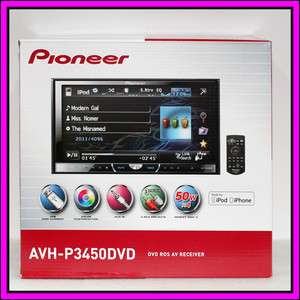    P3450DVD 7 Touch Screen LCD DVD iPod iPhone Car Stereo Player Radio