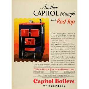  1929 Ad Capitol Boilers Radiators United States Detroit 