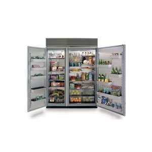   Freezer Combination With White Interior   Glass Refrigerator Door With