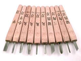 Wood Carving Chisels set x10 knives whittling tool kit  