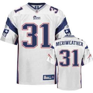  Brandon Meriweather Jersey Reebok Authentic White #31 New 