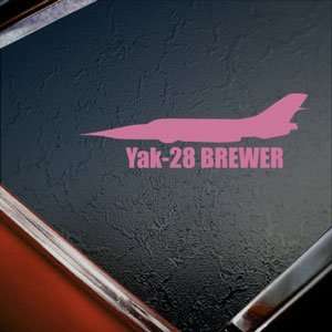  Yak 28 BREWER Pink Decal Military Soldier Window Pink 