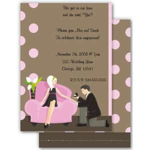  Bridal and Wedding Shower Invitations   Pink Dots 