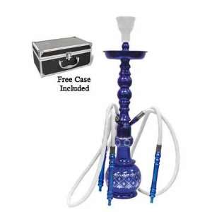   Classic Egyptian Hookah w/ Briefcase   Blue Saphire 