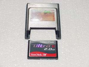 Sandisk Ultra II 2GB CF CompactFlash Card + PCMCIA Adapter  