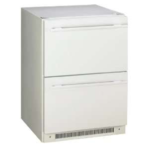    Haier DD300RW Built in Dual Drawer Refrigerator, White Appliances