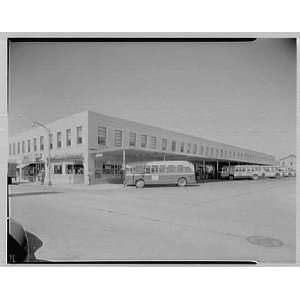   Levittown, Long Island. Hempstead bus terminal 1953