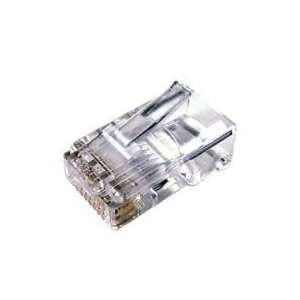 Cables Unlimited 2 Piece Cat6 Connector for Stranded Wire Smoke