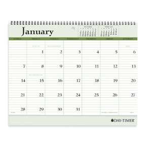  Day Timer Classic Wall Calendar, Starts January 2012 