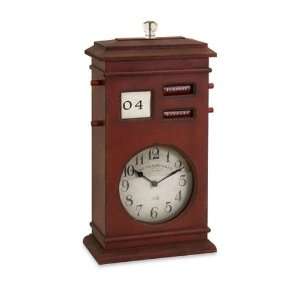  IMAX 27575 Jerrick Calendar Clock in Red Distressed