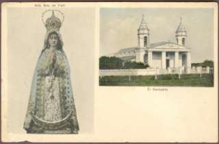 PARAGUAY Church & Itati Virgin Old Postcard VF  