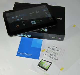 ExoPC Slate 64GB tablet with Windows 8 and Windows 7 both 885370298970 