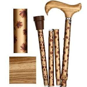  Royal Canes Genuine Wood Adjustable Folding Cane   Zebrano 