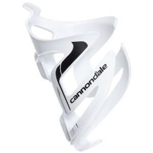  Cannondale Logo Bottle Cage White w/ Black 39g Sports 