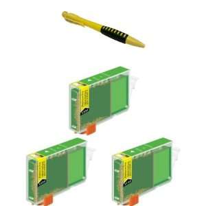  Green Ink Cartridges CLI 8 CLI8 G + Ballpoint Pen for Canon Printers 
