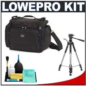 Digital SLR Camera Bag/Case (Black) + Tripod + Accessory Kit for Canon 