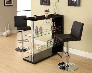 Contemporary Bar Table in Black by Coaster #100165  