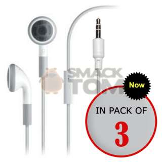 LOT Of 3 Handsfree Earphone Headphone with Mic for Apple iPhone 3G 3GS 