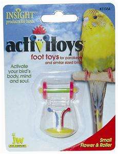 Jws Cockatiel Foot Toys  two pack  Flower and Roller  
