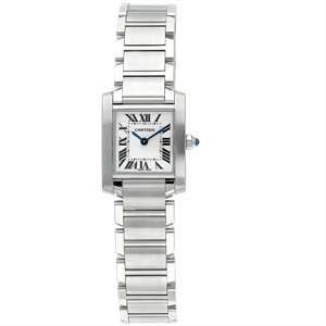   Cartier Womens W51008Q3 Tank Francaise Stainless Steel Watch Cartier