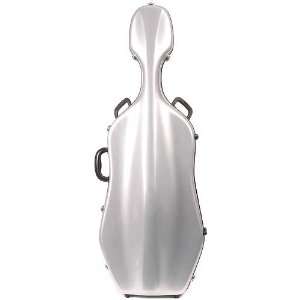 Eastman CL28 Z Tek Deluxe 4/4 Cello Case with Wheels Silver Exterior 