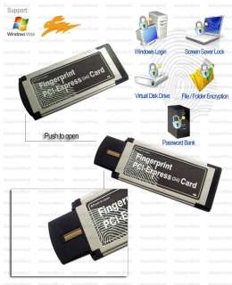 Expresscard FingerPrint Password Security PC Lock Win  