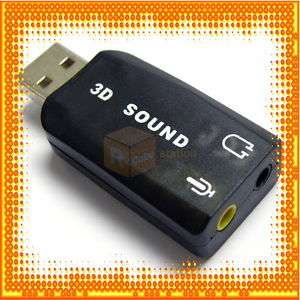 USB Sound Card 3.5mm Audio headset Earphone Adapter fr PC LINUX 