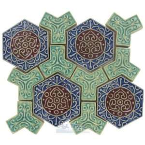  Stellar tile   elements   ceramic mosaic tile in earthen 