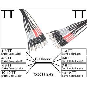 Mogami 2933 12 Channel TT to TT snake Electronics