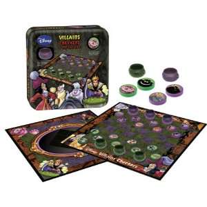    BSS   Disney Villains Checkers and Tic Tac Toe 