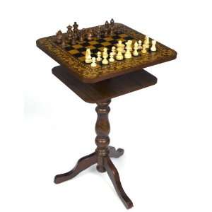  CHESS CHECKERS GAME TABLE SET FROM ITALY BRAND NEW H28 X 