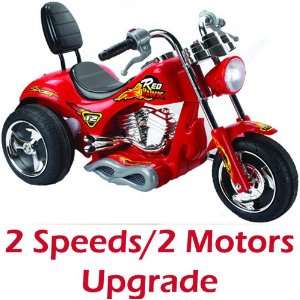   Power Electric Kids Ride On 2 speed Hawk Motorcycle (Red) Toys