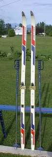 Cross Country 73 Skis 3 pin 190 cm +Poles FISCHER  