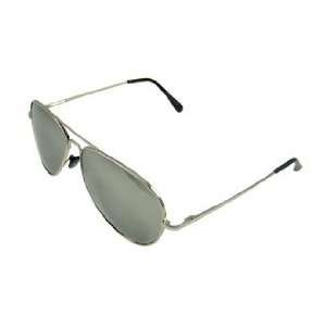  Top Gun Aviators Sunglasses Chrome Frame Mirror Lens 
