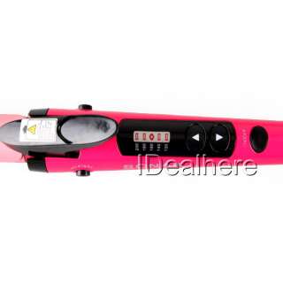 in 1 Hair Curler Straightener Curling Iron Rod Red  