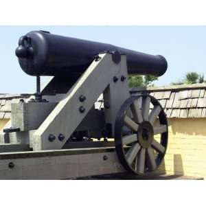 Civil War Cannon at Fort Moultrie Aimed at Fort Sumter in Charleston 