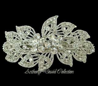 This exquisite Anthony David ® barrette is fully covered with 