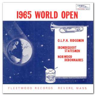 1965 World Open 3 Drum Corps CD OLPH Ridgemen, Norwood Debonnaires 