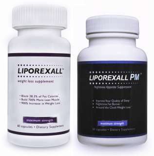   & LIPOREXALL PM   Powerful Diet Pill be Lean Lose Weight Fast  