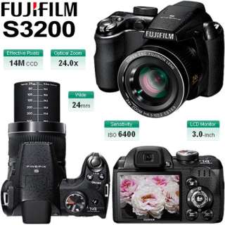 Fujifilm FinePix S3200 Digital Camera 8GB Deluxe Kit 610696377999 