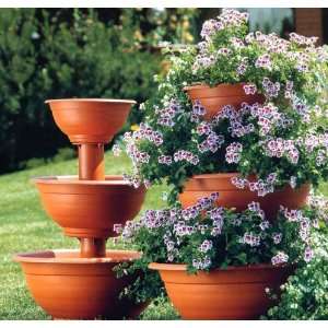  Plant Stand, Three Tier, Terracotta Patio, Lawn & Garden