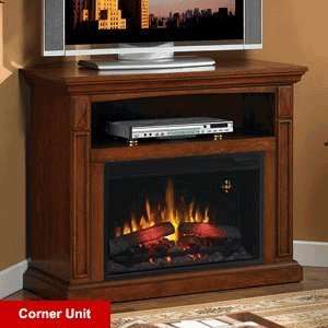 com ClassicFlame Fairmont 26 Cabinet Corner Electric Fireplace Media 