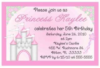 DIGITAL CUSTOMIZED PRINCESS BIRTHDAY PARTY INVITATIONS  