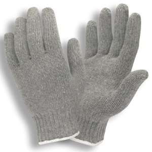  Heavy Weight Poly/Cotton Gray String Knit Gloves 