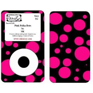    Pink Polka Dots Ipod Classic 5G Skin Cover 